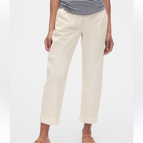 Gap Maternity Stretch Straight Crop Pants Size 8 New With Tag - Picture 1 of 12